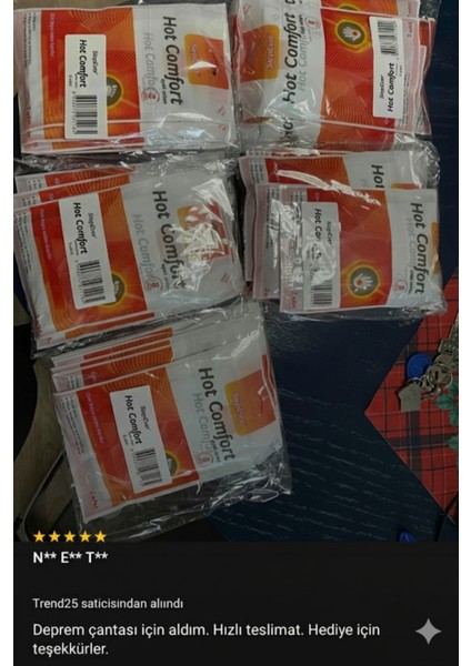 Hot-Comfort 8 Saat Etkili Ayak Isıtıcı Pad 2x2'li Paket