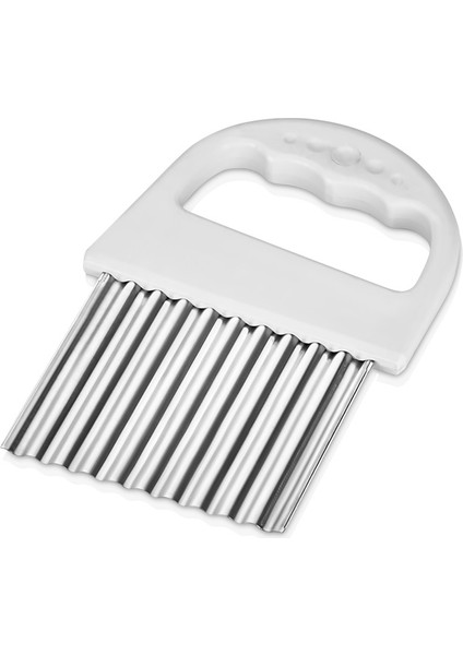 Patates Dilimleyici Qlux Paslanmaz Çelik Dalgalı Sebze Dilimleyici L-00891 Bpa Içermez