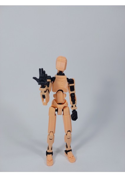 Dummy Oynar Eklemli 15 cm Aksiyon Oyuncağı Pastel Turuncu Siyah 3 Çift El & Aksesuar fiyatları