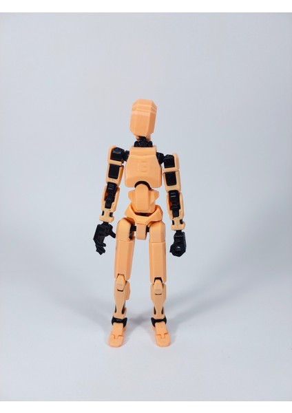 Dummy Oynar Eklemli 15 cm Aksiyon Oyuncağı Pastel Turuncu Siyah 3 Çift El & Aksesuar modelleri