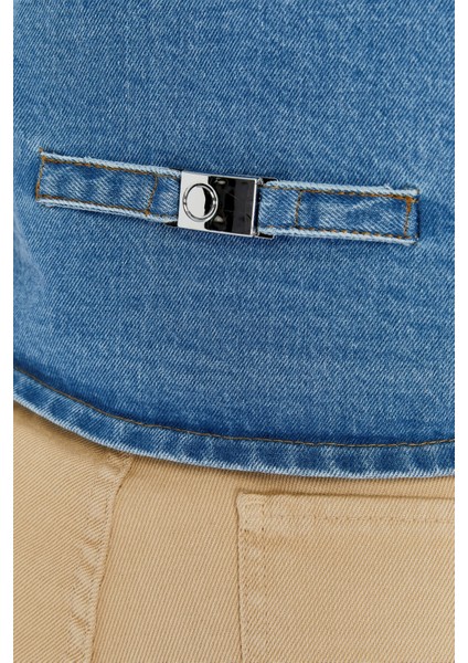 Kadın Denim Yelek – Şık Düğmeli Jean Yelek, Günlük ve Casual Kombin