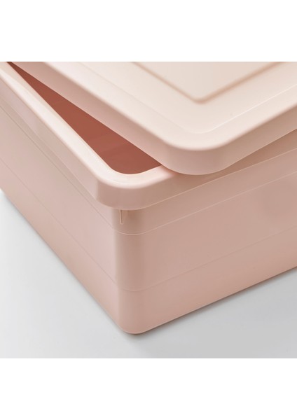 3'lü Kutu Seti Çok Amaçlı Organizer Kapaklı Kutu Seti Pudra Pembe fiyatları