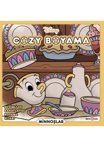 Disney Cozy Boyama, Sevimli ve Rahatlatıcı Boyama Kitabı - Minnoşlar