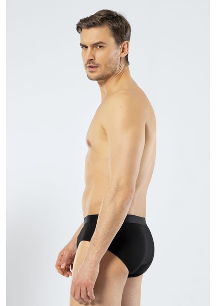 Erkek Modal Likralı Slip 1403/SIYAH