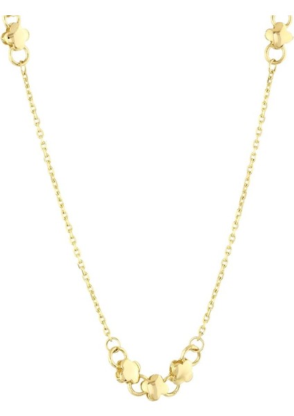 14 Ayar Çiçekli Tasarım Zincir Altın Kolye fiyatları