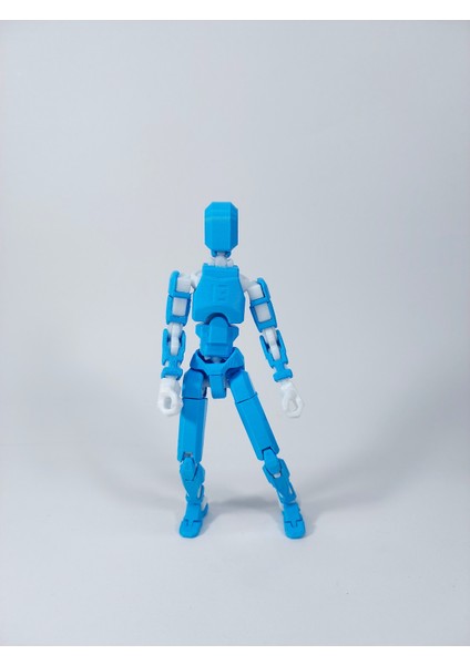 Dummy Oynar Eklemli 15 cm Aksiyon Oyuncağı Açık Mavi Beyaz 3 Çift El & Aksesuar fiyatları