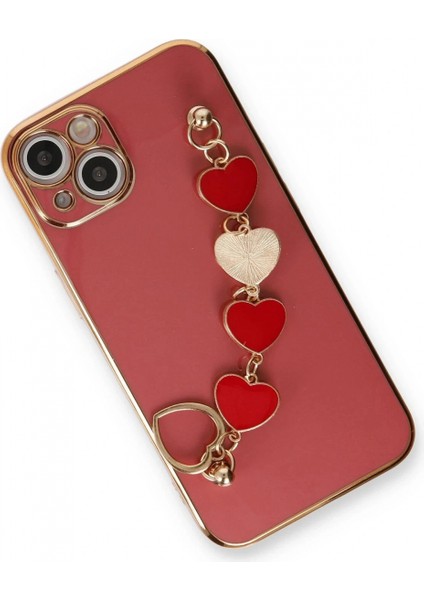 Ieg iPhone 14 Kılıf Esila Silikon - Kırmızı modelleri