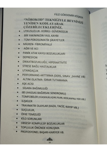 Nörokod -Kendine Yardım El Kitabı / Filiz Gökdemir Köşker fiyatları