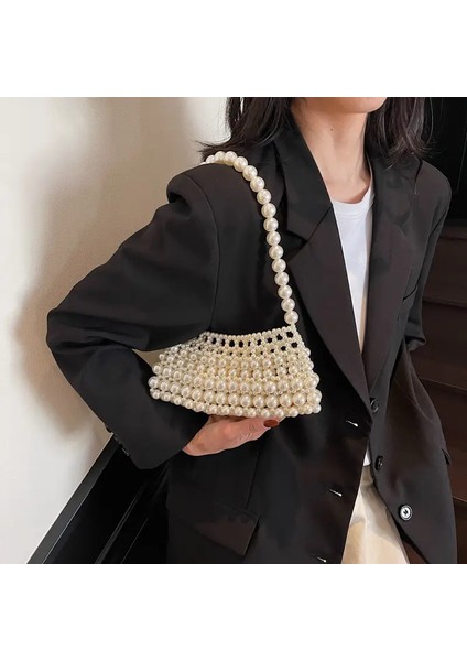 Zarif Inci Desenli Kol Askılı Çanta