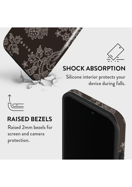 Iphone Uyumlu BURGA Çift Tabanlı Dayanıklı Bandida Desenli Kılıf fırsatları