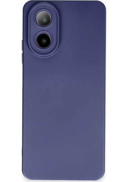 Oppo A38 Kılıf Nano Içi Kadife Silikon - LACIVERT-(5796)