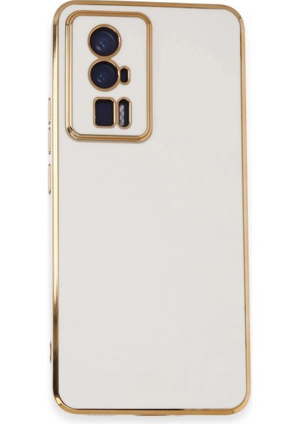 Ieg Xiaomi Poco F5 Pro Kılıf Volet Silikon - Beyaz