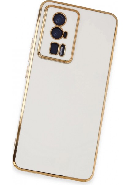 Ieg Xiaomi Poco F5 Pro Kılıf Volet Silikon - Beyaz modelleri