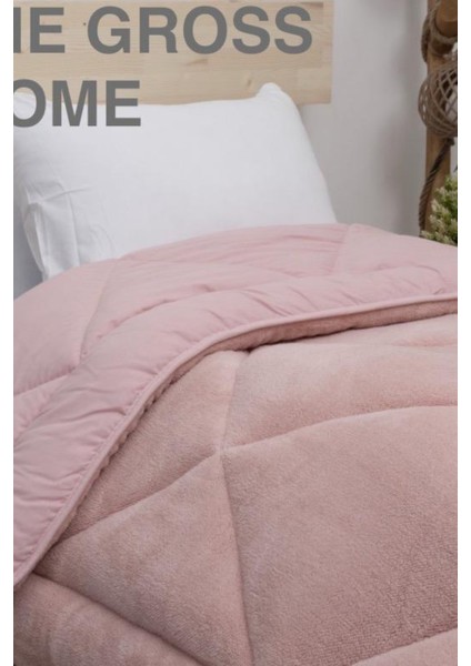 Home Bambu Premium Pembe Renk %100 Pamuk Kumaş Silikon Dolgulu Yorgan 155X215 cm fiyatları