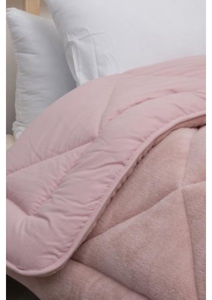 Home Bambu Premium Pembe Renk %100 Pamuk Kumaş Silikon Dolgulu Yorgan 155X215 cm modelleri