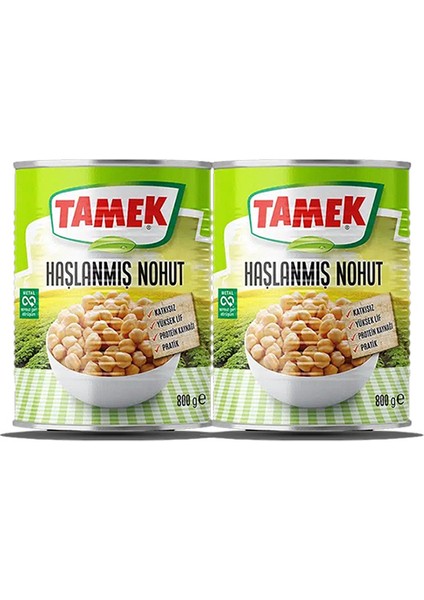 Haşlanmış Nohut 800 Gr, 2 Adet