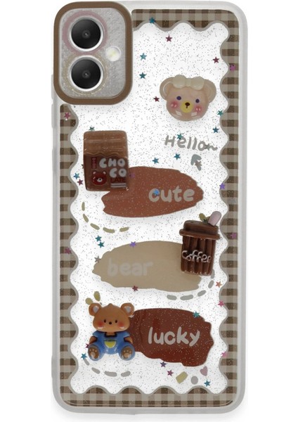 Samsung Galaxy A05 Kılıf Sweet Desenli Silikon Kapak - ŞEFFAF-(5796)