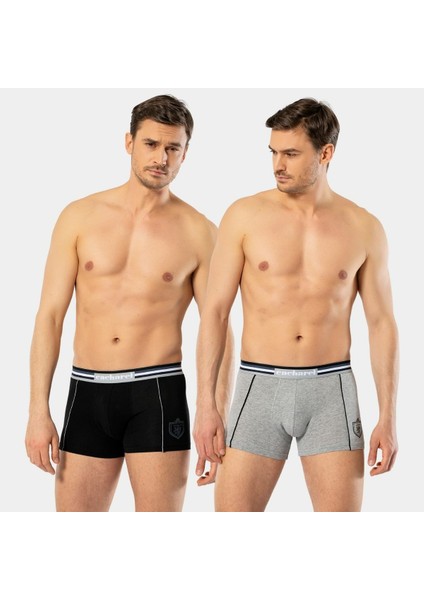Erkek 2\'li Baskılı Boxer