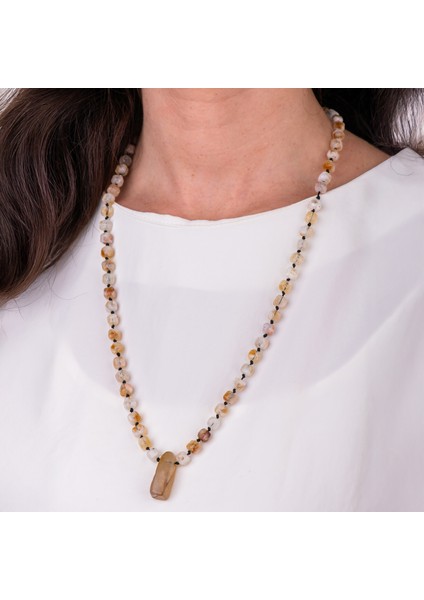 Sitrin Doğal Taş Kadın Kolye