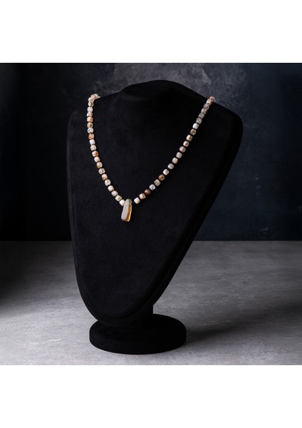 Sitrin Doğal Taş Kadın Kolye modelleri