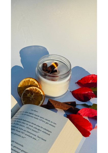 Tarçın Kokulu Kavanoz Tarçınlı Beyaz Mum fiyatları