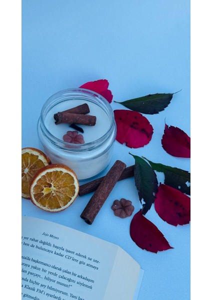 Tarçın Kokulu Kavanoz Tarçınlı Beyaz Mum fırsatları