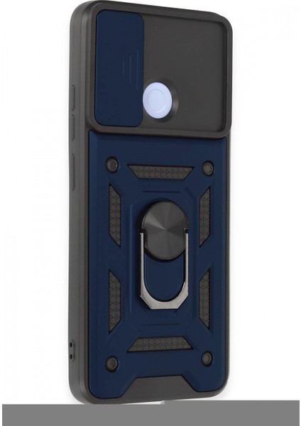 Xiaomi Redmi 12C Kılıf Pars Lens Yüzüklü Silikon - Lacivert fiyatları