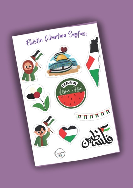 Sticker (Filistin Temalı) 3'lü Set