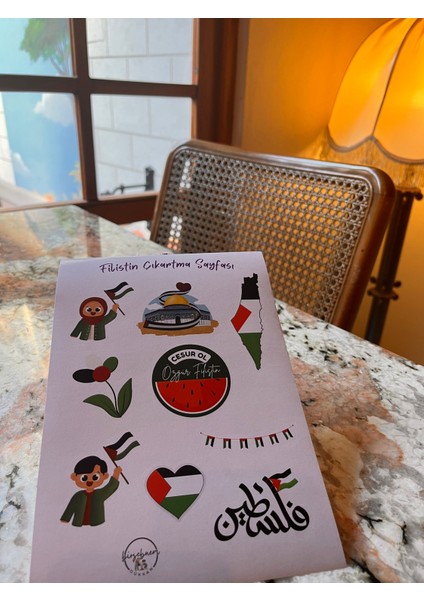 Sticker (Filistin Temalı) 3'lü Set modelleri