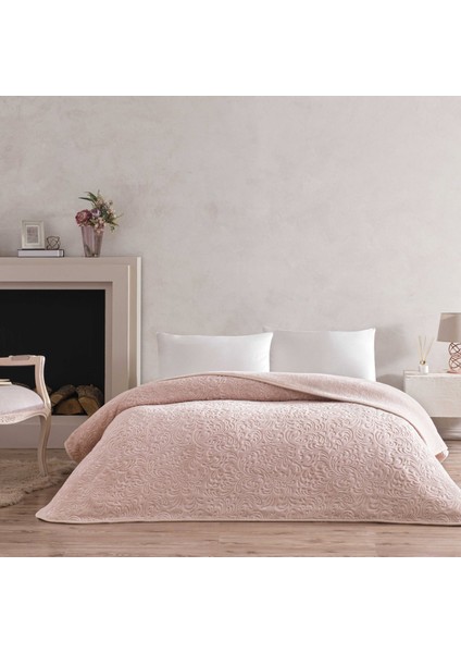 Doressa Çift Kişilik Battaniye Pudra