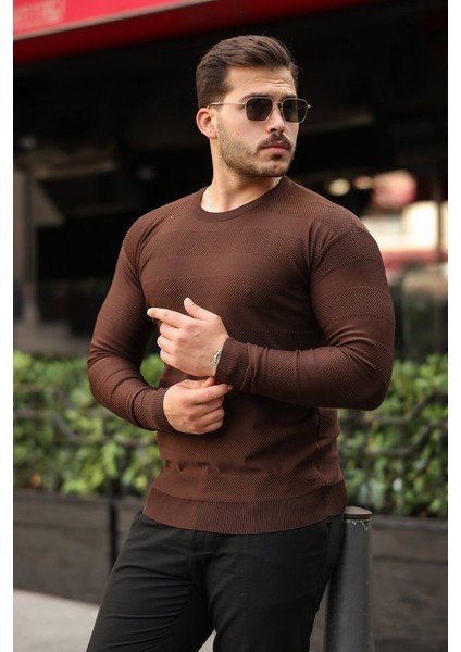 Erkek Bisiklet Yaka Uzun Kollu Triko fiyatları