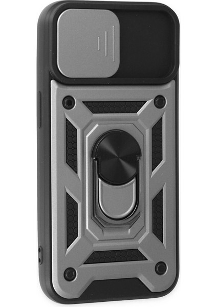 iPhone 14 Kılıf Pars Lens Yüzüklü Silikon - GÜMÜŞ-(5796) - M679K696-R39679 fiyatları