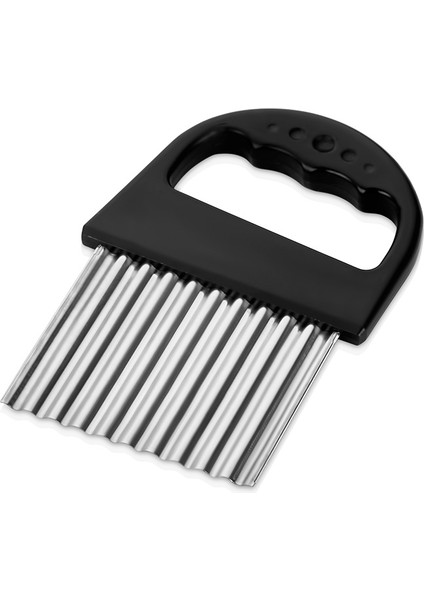 Patates Dilimleyici Qlux Paslanmaz Çelik Dalgalı Sebze Dilimleyici L-00891 Bpa Içermez