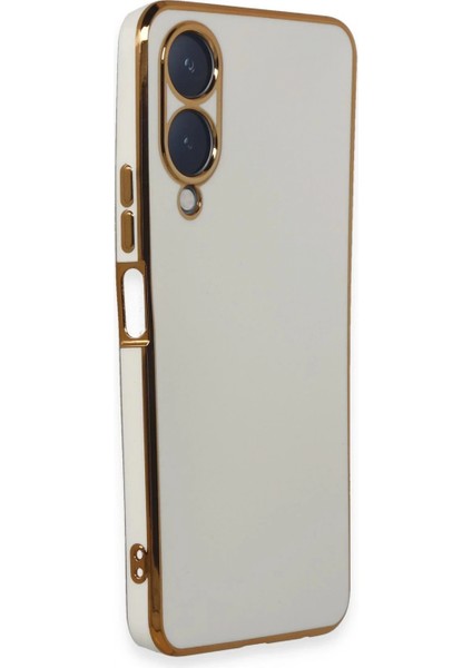 Vivo Y17S Kılıf Volet Silikon - Beyaz fiyatları