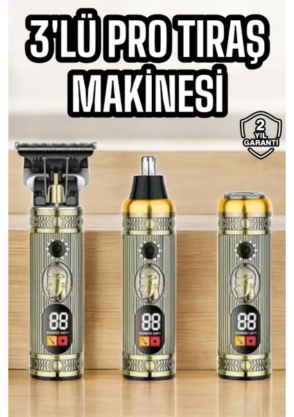 Yeni Nesil Tıraş Makinesi Pro 3 Başlıklı Dijital Göstergeli
