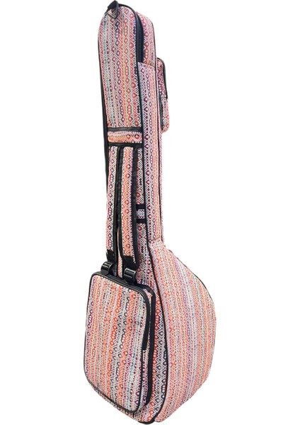 Saz Kılıfı Dokuma Bağlama Kılıfı Korumalı Kalın Kılıf Kısa Sap Bağlama Kılıfı