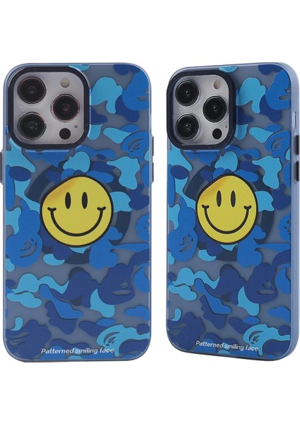 iPhone 13 Pro Kılıf Apollo Magneticsafe Desenli Kapak - Apollo Mavi - 1