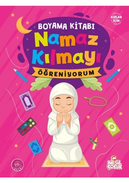 Namaz Kılmayı Öğreniyorum Kız - Boyama