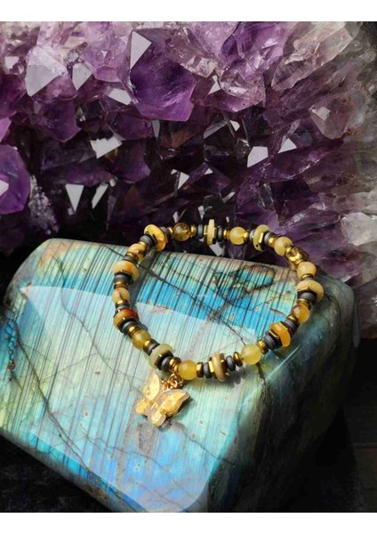 %100 Orijinal Damla Kehribar Bileklik Sertifikalı