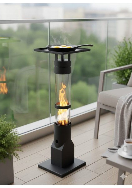 Mini Cam Portatif Pelet Sobası modelleri