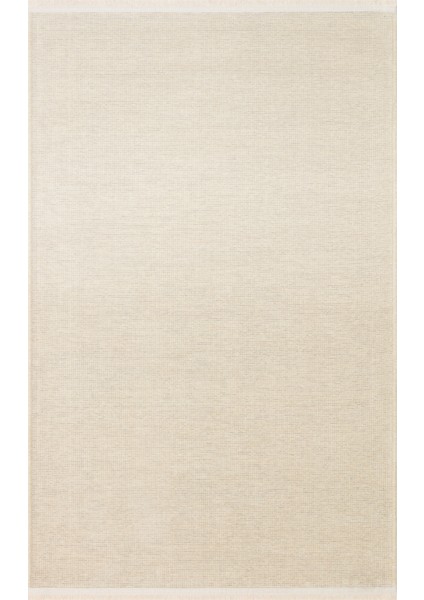 Liza Kilim Liz 01 Beige Yumuşak Tuşeli Çamaşır Makinesinde Yıkanabilen Kaymaz Tabanlı Şık Kilim