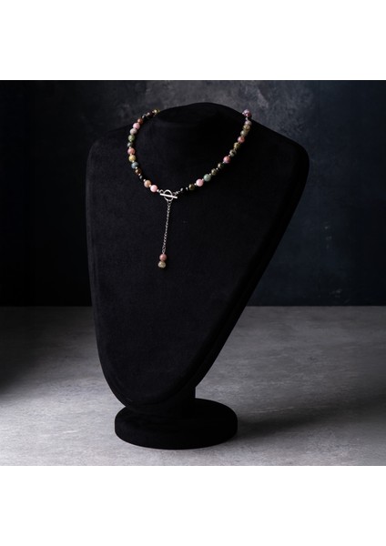 Turmalin ve Hematit Doğal Taş Kadın Kolye fırsatları