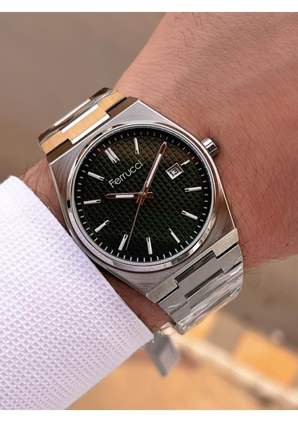 Çelik Kordon Takvimli Kadran 2 Yıl Garantili 3ATM Suya Dayanıklı Erkek Kol Saati F.U3625.02 modelleri