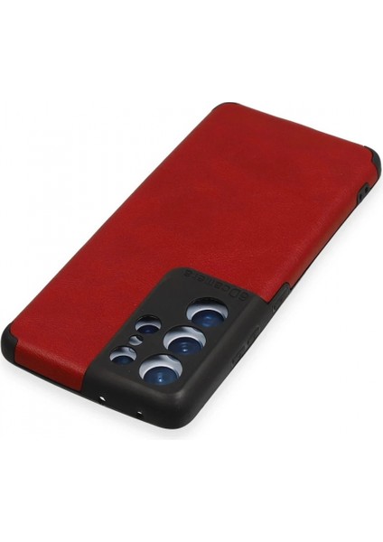 Samsung Galaxy S21 Ultra Kılıf Loop Deri Silikon - Kırmızı modelleri