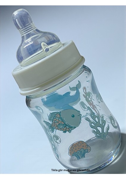 Cam Biberon Anti Kolik Emzikli Sızdırmaz Isıya Dayanıklı Borcam Biberon 120ML 4oz S fiyatları