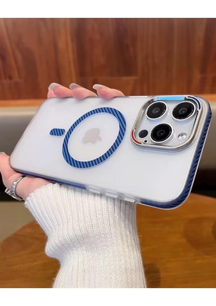 Iphone Uyumlu Mat Karbonfiber Magsafe Destekli Kılıf