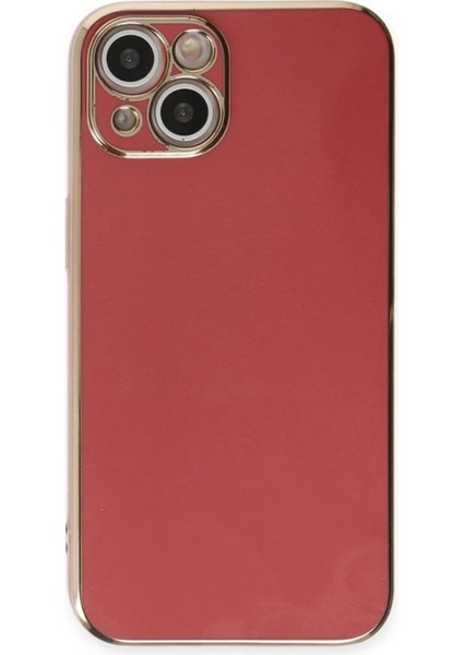 iPhone 15 Kılıf Volet Silikon - KIRMIZI-(5796) - M744K746-R53744