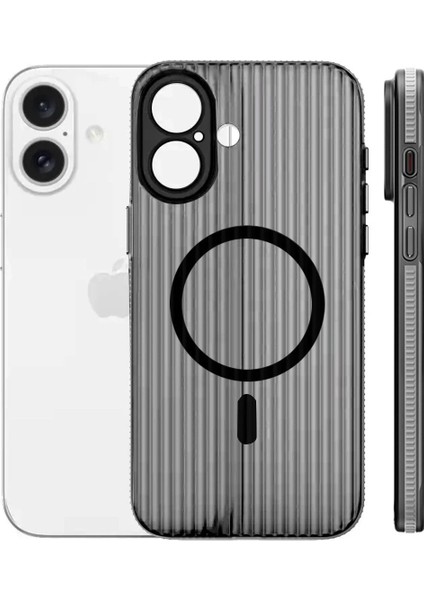 iPhone 16 Line Magsafe Kapak - GRI-(5796) - M080K559-R02080