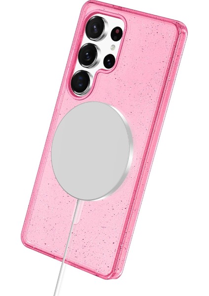 Samsung Galaxy S25 Ultra Star Magsafe Kapak - PEMBE-(5796) - M296K029-R06296 modelleri