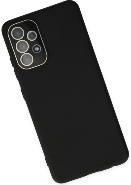 Samsung Galaxy A33 5g Kılıf Lansman Glass Kapak - SIYAH-(5796) - M175K008-R60175 modelleri